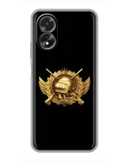 Чохол для OPPO A38 з картинкою «PUBG — помаранчевий градієнт» Чохол для OPPO A38 з картинкою «PUBG — помаранчевий градієнт»