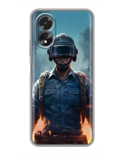 Чохол для OPPO A38 з картинкою «PUBG — реалістичний герой»