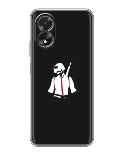 Чохол для OPPO A38 з картинкою «PUBG — силует воїна» Чохол для OPPO A38 з картинкою «PUBG — силует воїна»