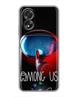 Чохол для OPPO A38 з картинкою «Червоний імпостер — макро» Чохол для OPPO A38 з картинкою «Червоний імпостер — макро»