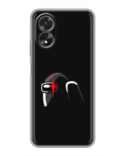 Чехол для OPPO A38 с картинкой «Among Us шлем»