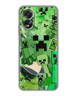 Чохол для OPPO A38 з картинкою «Кріпери Minecraft» Чохол для OPPO A38 з картинкою «Кріпери Minecraft»