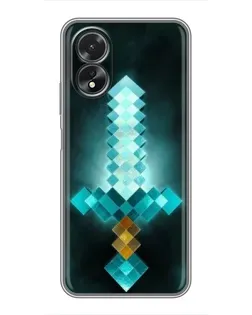 Чохол для OPPO A38 з картинкою «Алмазний меч неон»