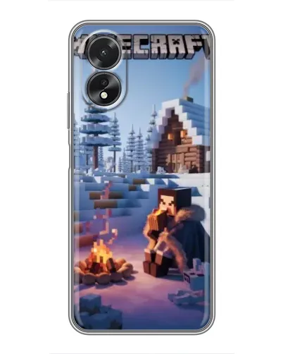 Чохол для OPPO A38 з картинкою «Зимовий Minecraft» Чохол для OPPO A38 з картинкою «Зимовий Minecraft»