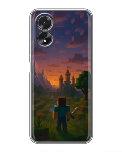 Чохол для OPPO A38 з картинкою «Стів біля вежі» Чохол для OPPO A38 з картинкою «Стів біля вежі»