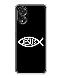 Чехол для OPPO A38 с картинкой «Классический Jesus»