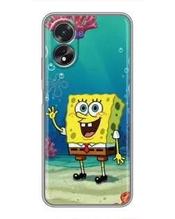 Чехол для OPPO A38 с картинкой «Подводный привет»
