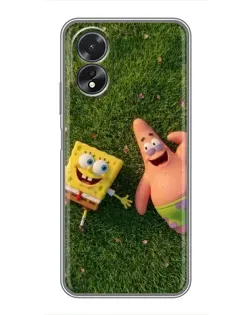 Чохол для OPPO A38 з картинкою «Друзі на галявині»