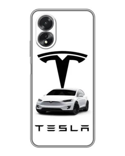 Чохол для OPPO A38 з картинкою «Tesla White Style» Чохол для OPPO A38 з картинкою «Tesla White Style»