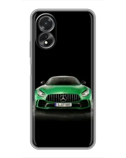 Чохол для OPPO A38 з картинкою «Mercedes — неоновий лого»