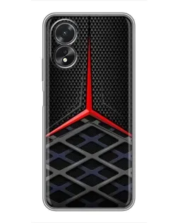 Чохол для OPPO A38 з картинкою «Mercedes Carbon Grid»