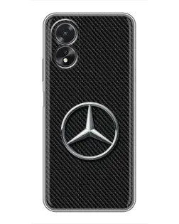Чохол для OPPO A38 з картинкою «Карбоновий Mercedes стиль»