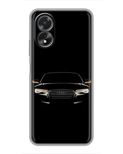 Чохол для OPPO A38 з картинкою «Audi — нічний контур»