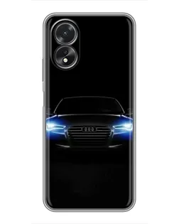 Чохол для OPPO A38 з картинкою «Audi в неоні»