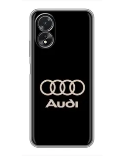 Чохол для OPPO A38 з картинкою «Audi — золотий логотип»