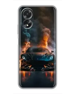Чохол для OPPO A38 з картинкою «Lamborghini димна естетика»