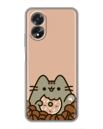 Чехол для OPPO A38 с картинкой «Кофейный Пушин»