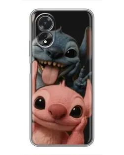 Чехол для OPPO A38 с картинкой «Стич и Ангел» Чехол для OPPO A38 с картинкой «Стич и Ангел»