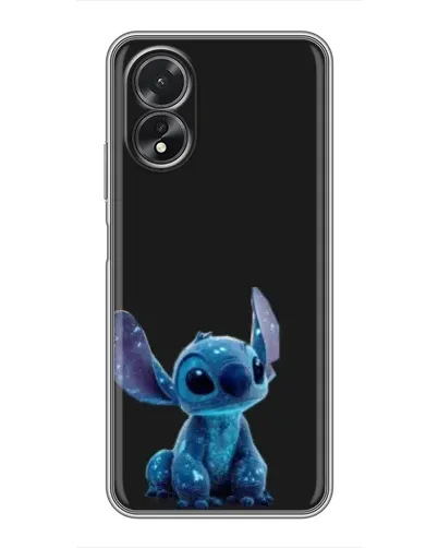 Чехол для OPPO A38 с картинкой «Стич на черном» Чехол для OPPO A38 с картинкой «Стич на черном»