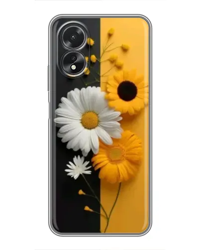 Чехол для OPPO A38 с картинкой «Подсолнух и ромашка» Чехол для OPPO A38 с картинкой «Подсолнух и ромашка»