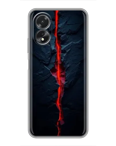 Чехол для OPPO A38 с картинкой «Kрасная лавовая трещина» Чехол для OPPO A38 с картинкой «Kрасная лавовая трещина»