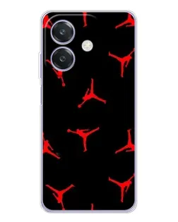 Чехол для OPPO A3x с картинкой «Jordan Red Pattern»