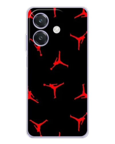 Чехол для OPPO A3x с картинкой «Jordan Red Pattern»