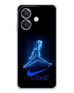 Чехол для OPPO A3x с картинкой «Jordan Neon Blue»