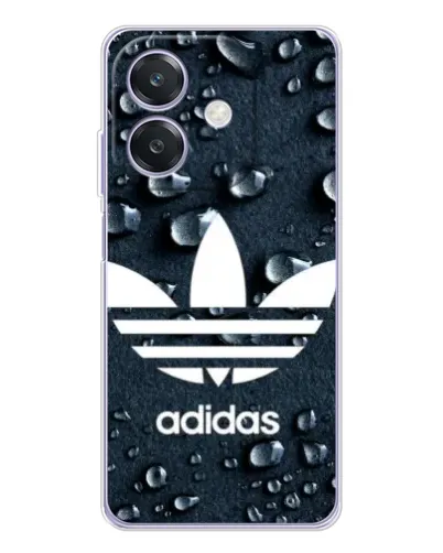 Чехол для OPPO A3x с картинкой «Adidas Trefoil Blue»