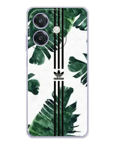 Чехол для OPPO A3x с картинкой «Пальмовые листья адидас»