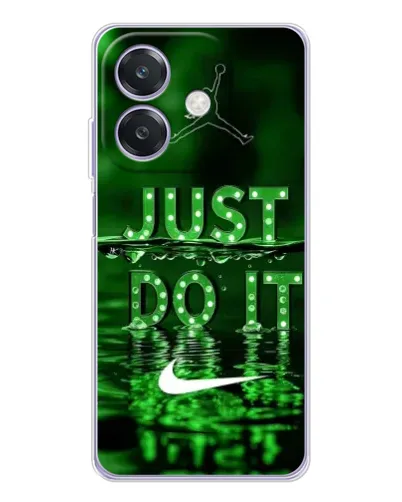 Чехол для OPPO A3x с картинкой «Зеленый неоновый Nike»