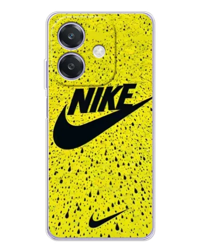 Чехол для OPPO A3x с картинкой «Желтый текстурный Nike»