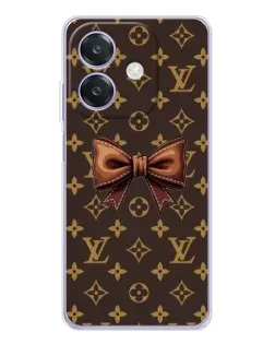 Чохол для OPPO A3x з картинкою «LV з бантом»