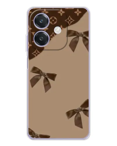 Чохол для OPPO A3x з картинкою «LV — кавовий атлас»