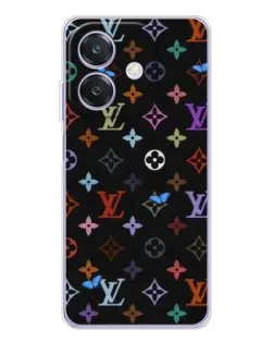 Чохол для OPPO A3x з картинкою «Кольорова монограма LV»