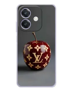 Чохол для OPPO A3x з картинкою «Червоне яблуко LV»