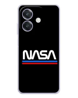 Чехол для OPPO A3x с картинкой «NASA — классика Red Blue»