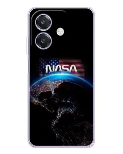 Чехол для OPPO A3x с картинкой «Земля из космоса NASA»