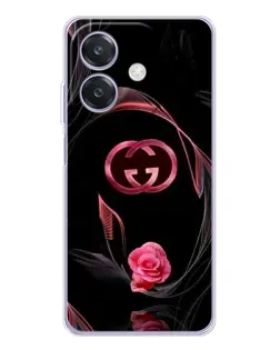 Чехол для OPPO A3x с картинкой «Gucci — неоновая роза»