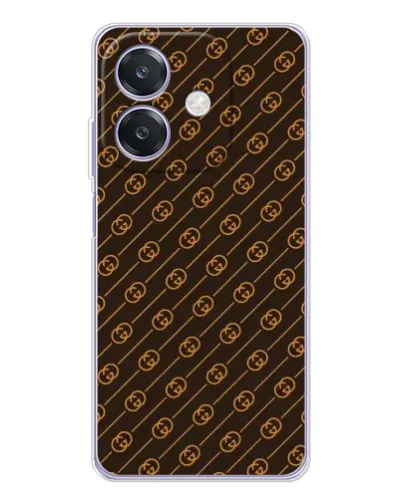 Чехол для OPPO A3x с картинкой «Gucci — золотые диагонали» Чехол для OPPO A3x с картинкой «Gucci — золотые диагонали»