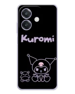 Чохол для OPPO A3x з картинкою «Kuromi — чорний мінімалізм» Чохол для OPPO A3x з картинкою «Kuromi — чорний мінімалізм»