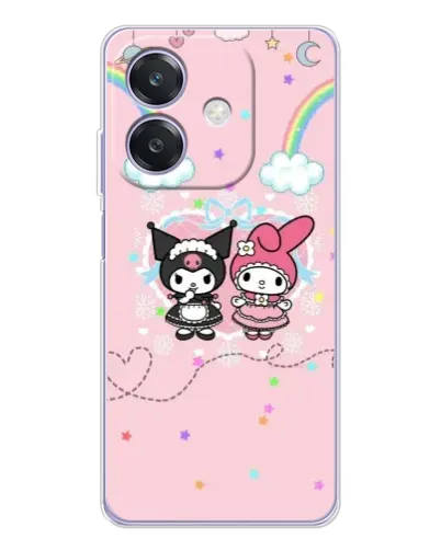 Чохол для OPPO A3x з картинкою «My Melody та Kuromi»