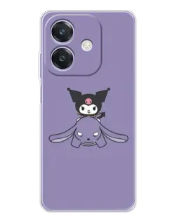 Чохол для OPPO A3x з картинкою «Kuromi на ліловому фоні» Чохол для OPPO A3x з картинкою «Kuromi на ліловому фоні»