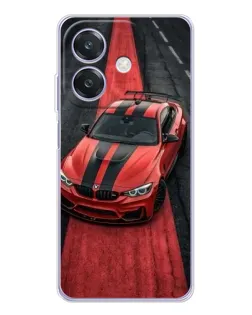 Чехол для OPPO A3x с картинкой «BMW на красной дорожке»