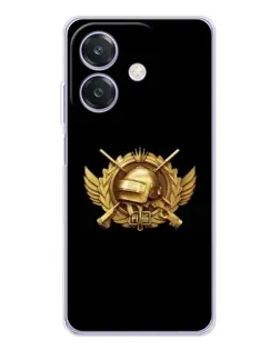 Чохол для OPPO A3x з картинкою «PUBG — помаранчевий градієнт»
