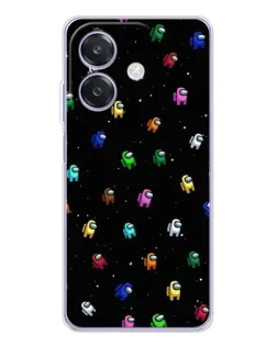 Чехол для OPPO A3x с картинкой «Экипаж Among Us»