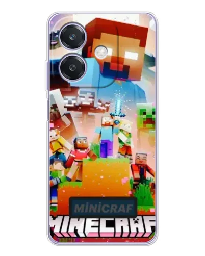 Чехол для OPPO A3x с картинкой «Minecraft герои игры»