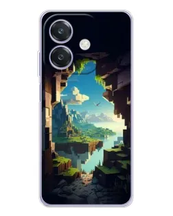 Чехол для OPPO A3x с картинкой «Вид из пещеры»