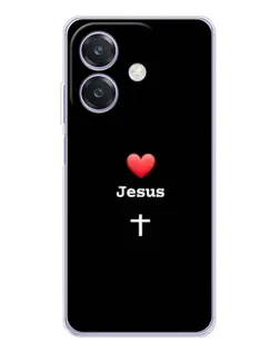 Чохол для OPPO A3x з картинкою «Серце - Jesus»
