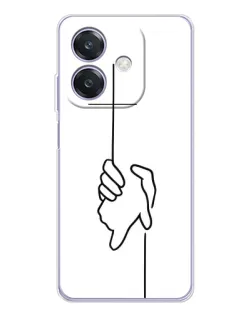Чохол для OPPO A3x з картинкою «Рука тримає»